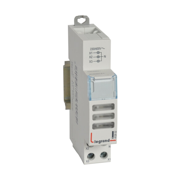 Voyant à led cx³ - triple 230/400v~ - blanc - 1 module - Legrand - 412932
