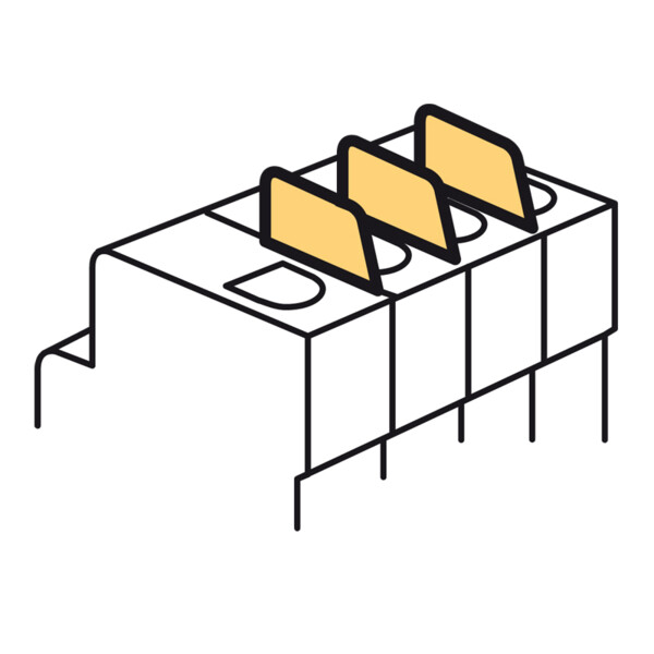 Cloison de séparation des pôles - 1 mod/pôle - pour disjoncteur dx³ - Legrand - 406305