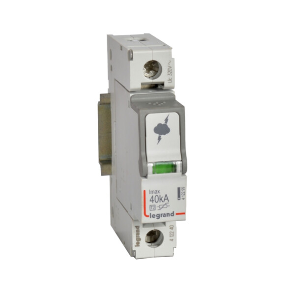 Parafoudre basse tension t2- imax 40 ka/pôle- 1p- 320 va- 1 module - Legrand - 412240