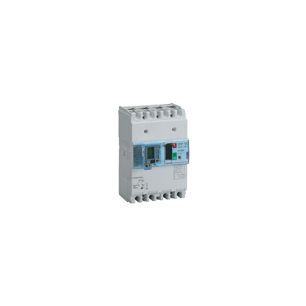 Disjoncteur de puissance dpx³ 160 - magnéto-thermique différentiel - 50 kA - 4P - 160 A - Legrand - 420157