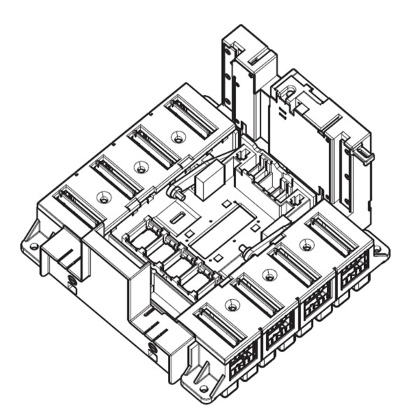 Base prises avant version débrochable dpx³ 1600 - 3p - Legrand - 422586