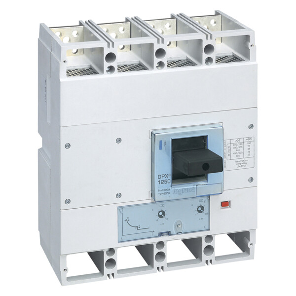 Disjoncteur magnéto-thermique dpx³ 1600 - icu 36 ka - 4p - 1236 a - Legrand - 422259