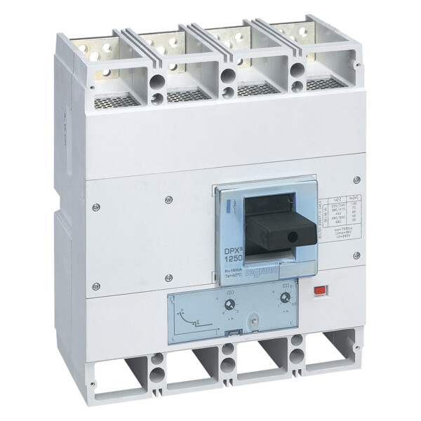 Disjoncteur magnéto-thermique dpx³ 1600 - icu 70 ka - 4p - 1000 a - Legrand - 422282
