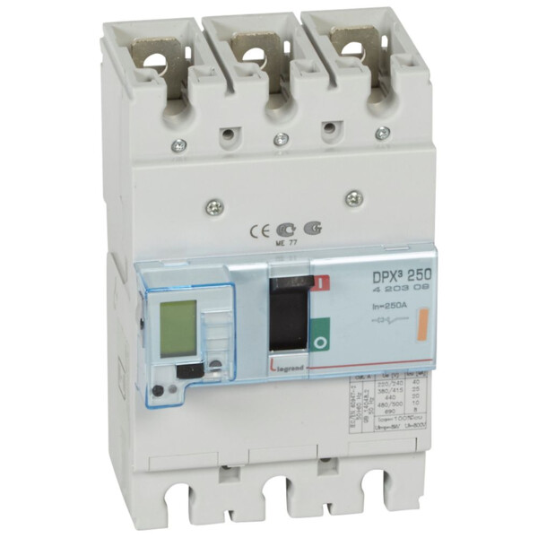 Disjoncteur de puissance dpx³ 250 - électronique - 25 ka - 3p - 250 a - Legrand - 420309