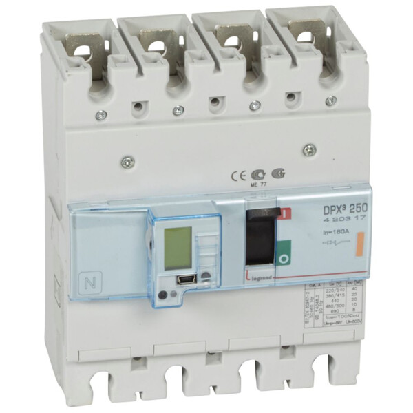 Disjoncteur de puissance dpx³ 250 - électronique - 25 ka - 4p - 160 a - Legrand - 420317
