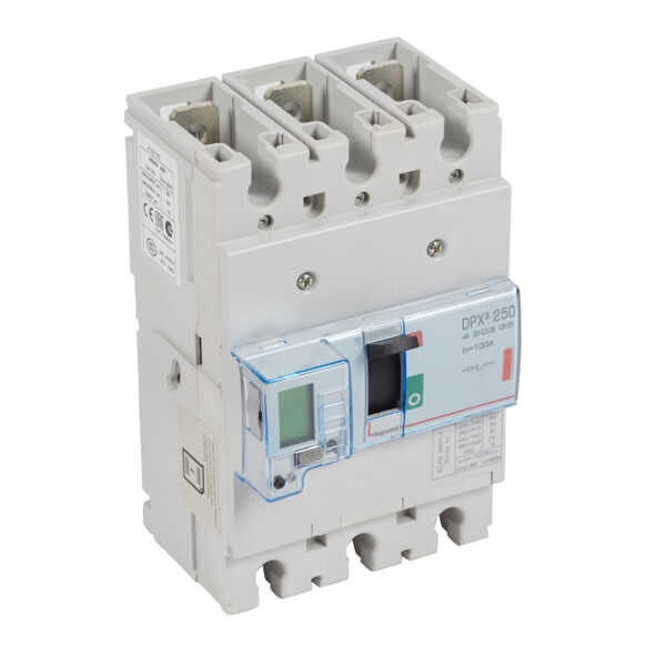 Disjoncteur de puissance dpx³ 250 - électronique - 36 ka - 3p - 100 a - Legrand - 420335