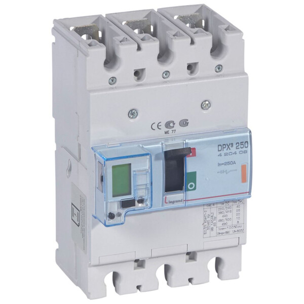 Disjoncteur de puissance dpx³ 250 - électronique à unité de mesure - 25 ka - 3p - 250 a - Legrand - 420409