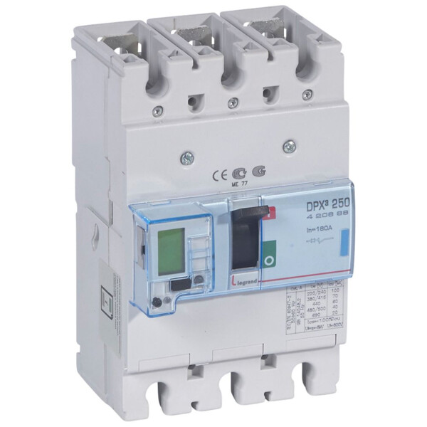 Disjoncteur de puissance dpx³ 250 - électronique à unité de mesure - 70 ka - 3p - 160 a - Legrand - 420668