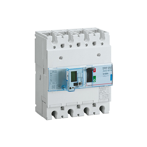 Disjoncteur de puissance dpx³ 250 - électronique à unité de mesure - 70 ka - 4p - 250 a - Legrand - 420679