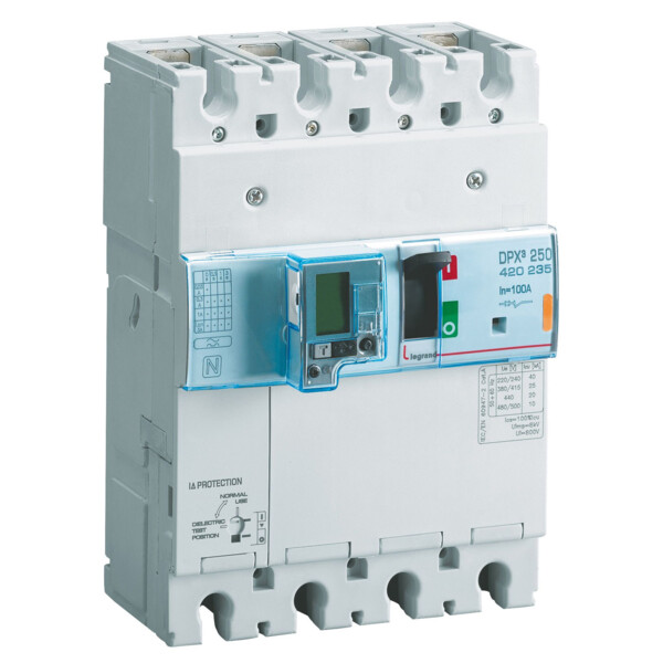 Disjoncteur de puissance dpx³ 250 - magnéto-thermique - 36 ka - 3p - 100 a - Legrand - 420235