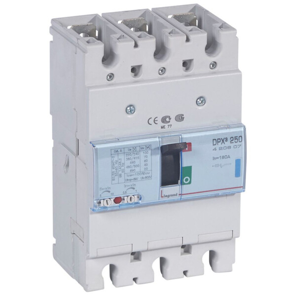Disjoncteur de puissance dpx³ 270 - magnéto-thermique - 70 ka - 3p - 160 a - Legrand - 420607
