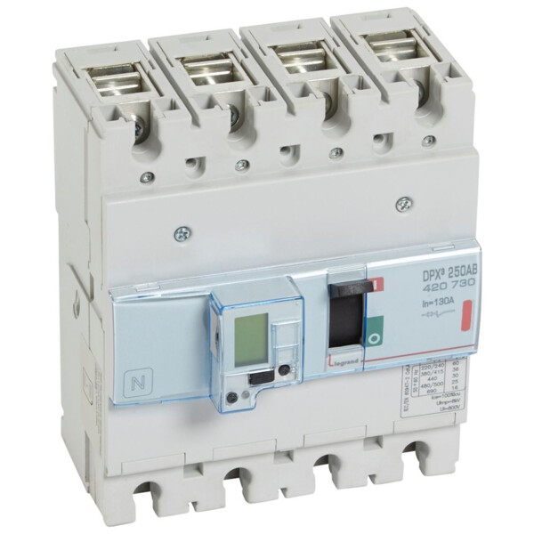 Disjoncteur de branchement DPX³ 250 AB version EDF - 130 A - 4P - Legrand - 420730