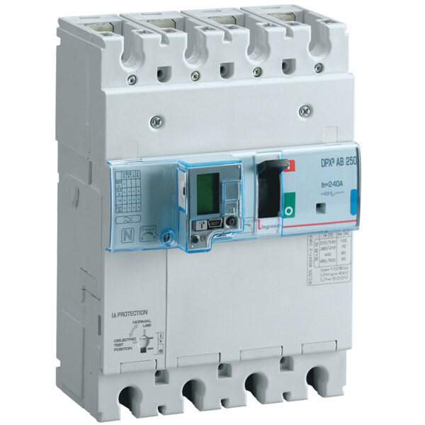 Disjoncteur de branchement version EDF - DPX³ 250 AB différentiel - 240 A - 4P - Legrand - 420733