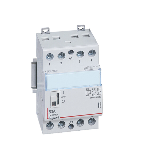 Contacteur de puissance bobine 230 v~ - 4p - 250 v~ - 63 a - 4f - 3 mod - Legrand - 412556