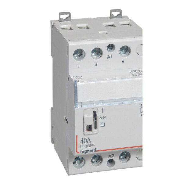 Contacteur de puissance bobine 230 v~ - 3p - 400 v~ - 40 a - 3f - 3 mod - Legrand - 412549