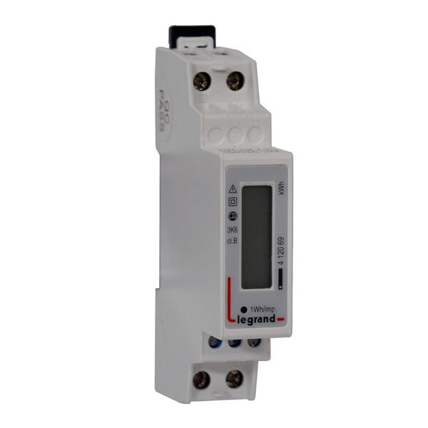 Compteur d'énergie monophasé EMDX³ - MID - raccordement direct 45 A - 1 mod - Legrand - 412069