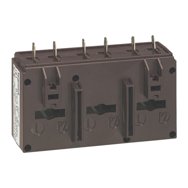 Transformateur de courant triphasé fermé 250/5 pour 3 barres 20,5x5,5mm 3va - Legrand - 412157