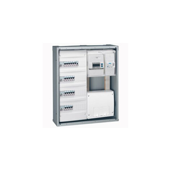 Bac large métal - GTL encastré - pour coffret 3/4 rangées + platine - Legrand - 005142