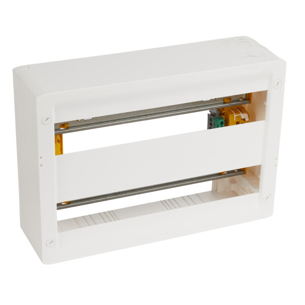 Coffret basique DRIVIA 18 modules à équiper - 250 x 355 mm - 2 rails DIN - Legrand - 418025
