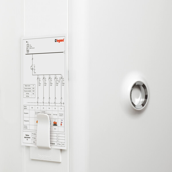 Porte plans adhésif - pour coffrets ou portes Drivia 13/18 modules - Legrand - 401389