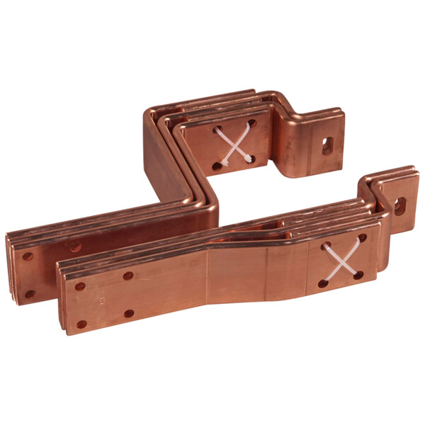 Barre cuivre pliée/percée vx³ -raccdt aval dmx³ taille 1 -inverseur version débro x2 - Legrand - 404371
