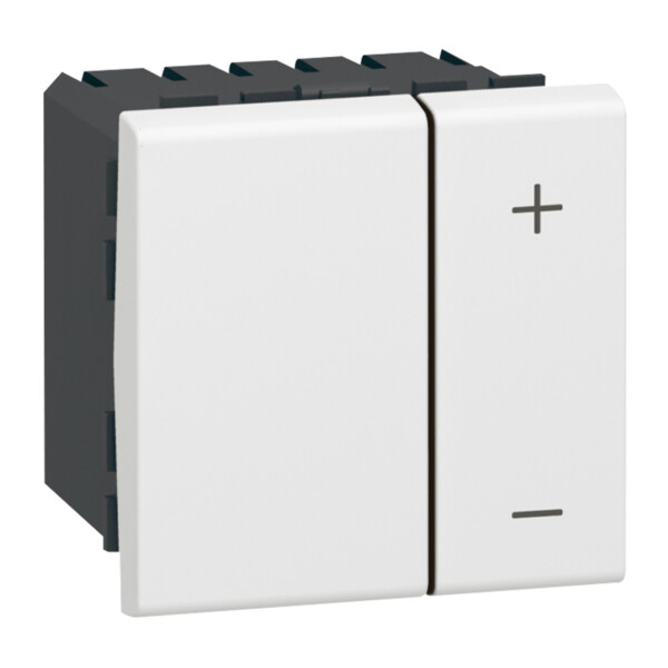 Interrupteur variateur Legrand Mosaic - 2 mod - avec neutre - 3 fils - 300 w univ - blanc - Legrand - 078406