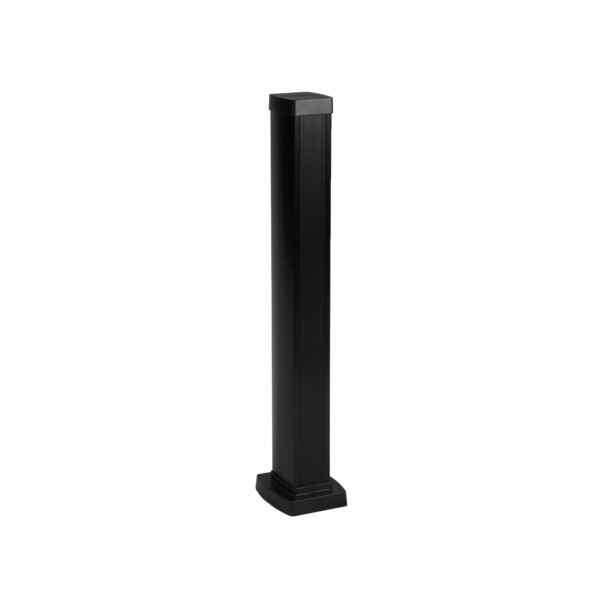 Colonnette 1 compartiment Legrand hauteur 0,68m avec corps alu et couvercle pvc noir - Legrand - 653005