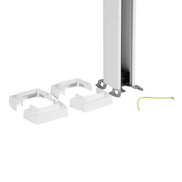 Colonne 1 compartiment Legrand à clippage direct hauteur 2,67m couvercle PVC et corps en alu - blanc - Legrand - 653010