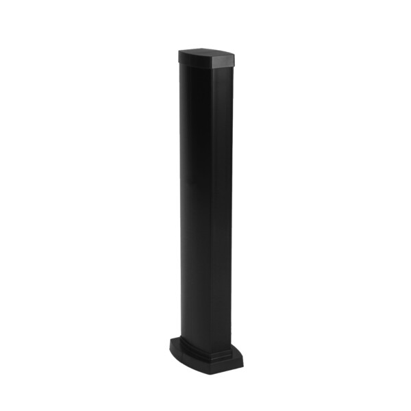 Colonnette 2 compartiments Legrand hauteur 0,68m avec corps alu et couvercle pvc noir - Legrand - 653025