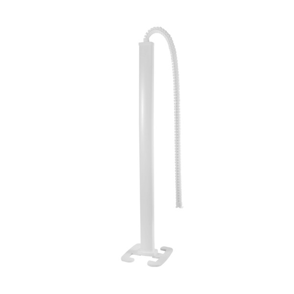 Colonne mobile 2 compartiments Legrand à clippage direct H2m avec corps alu et couvercle pvc blanc - Legrand - 653026