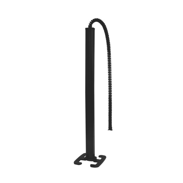 Colonne mobile 2 compartiments Legrand à clippage direct H2m avec corps alu et couvercle pvc noir - Legrand - 653028
