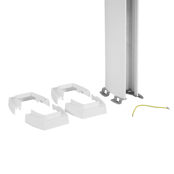 Colonne 2 compartiments Legrand à clippage direct hauteur 3,92m couvercle PVC et corps en alu blanc - Legrand - 653033