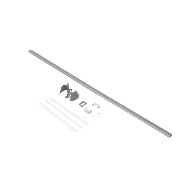 Kit extension pour colonnette Legrand Ovaline 1 compartiment 2,70m chapeau blanc et Ovaline alu - Legrand - 653060