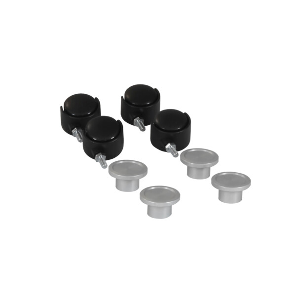 Roulettes Legrand avec range cordons pour pied de colonnettes 1 et 2 compartiments Jeu de 4 - Legrand - 653088