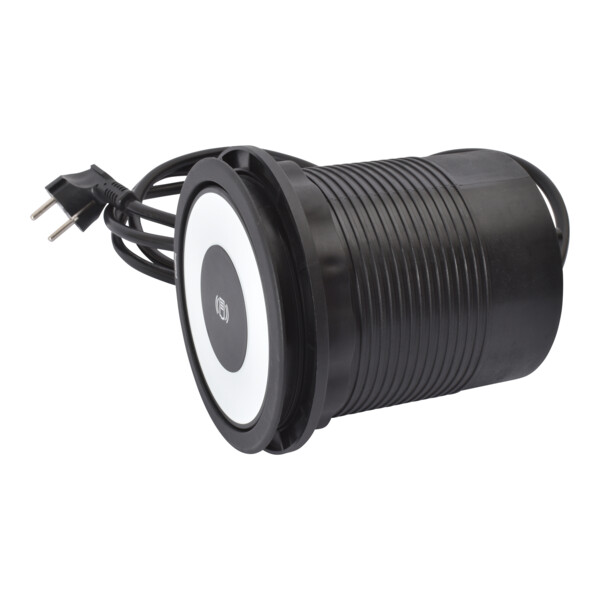 Incara Tower 120 Ø121mm à encastrer dans mobilier avec 4 prises 2P+T , 4 chargeurs USB , sans fils induction et cordon - Legrand - 654981