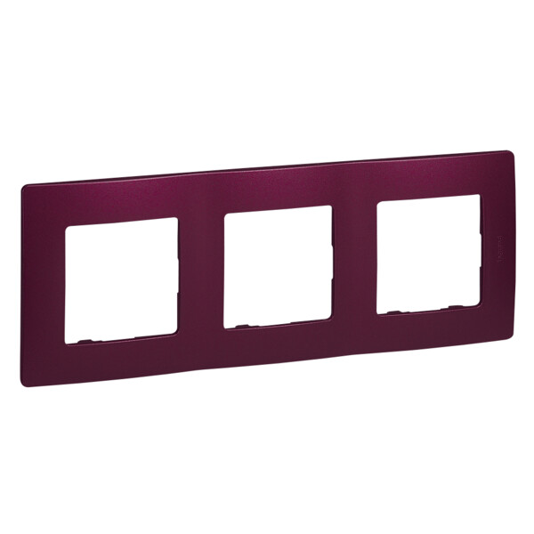 Plaque Prune Legrand Niloé 3 postes - Legrand - 096727