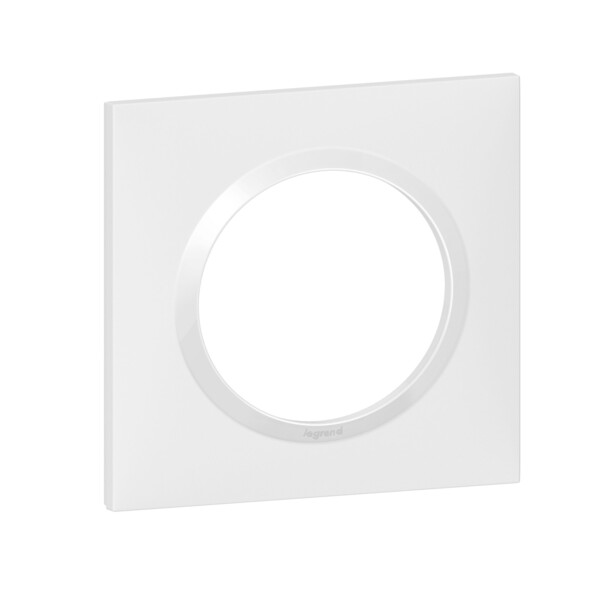 Plaque carrée finition blanc Legrand Dooxie 1 poste - Legrand - 600801