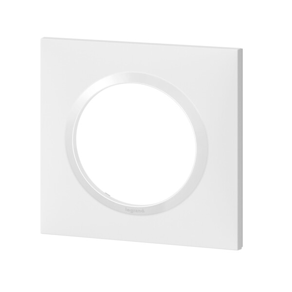 Plaque carrée finition blanc Legrand Dooxie 1 poste - Legrand - 600901