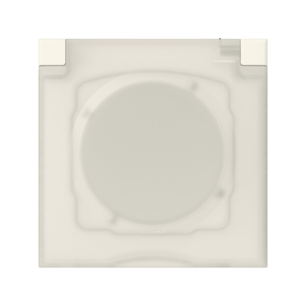 Plaque Legrand Dooxie carrée 1 poste avec volet IP44 IK07 - Legrand - 600944