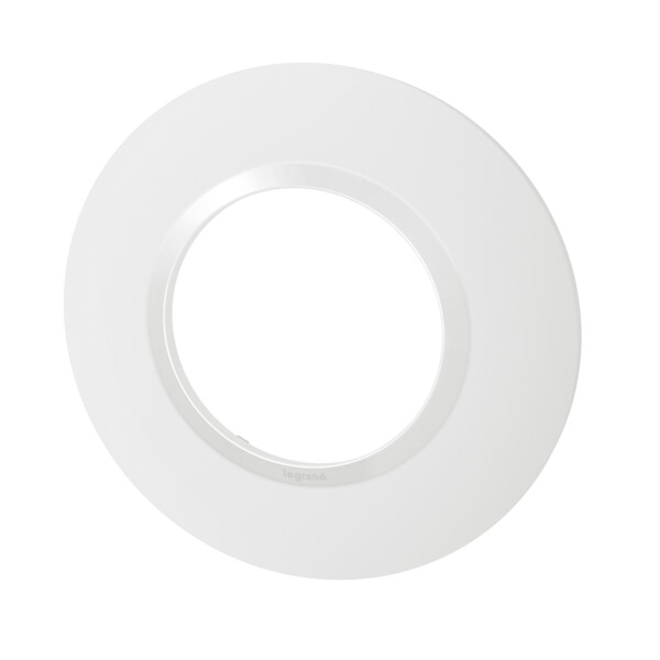 Plaque ronde finition blanc Legrand Dooxie 1 poste - Legrand - 600980