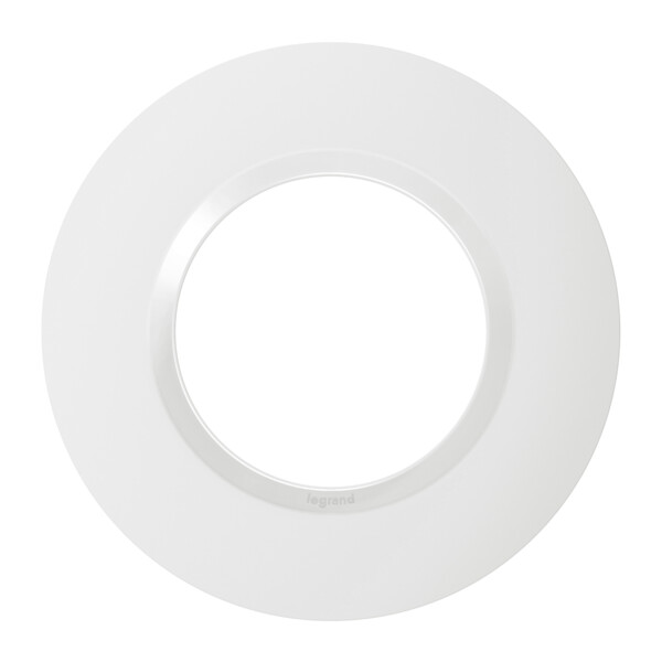 Plaque ronde finition blanc Legrand Dooxie 1 poste - Legrand - 600980