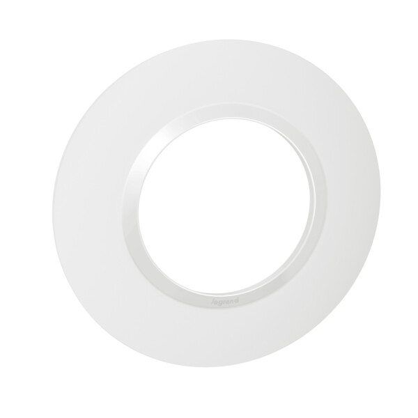 Plaque ronde finition blanc Legrand Dooxie 1 poste - Legrand - 600980