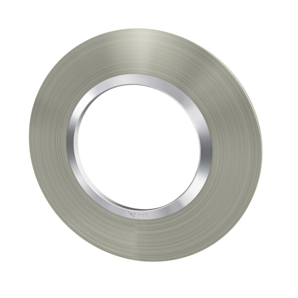 Plaque ronde effet inox brossé Legrand Dooxie 1 poste - Legrand - 600978