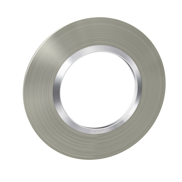 Plaque ronde effet inox brossé Legrand Dooxie 1 poste - Legrand - 600978