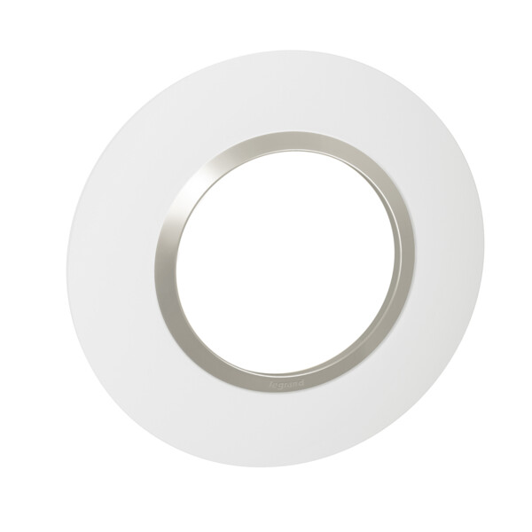 Plaque ronde plume Legrand Dooxie 1 poste - Legrand - 600971