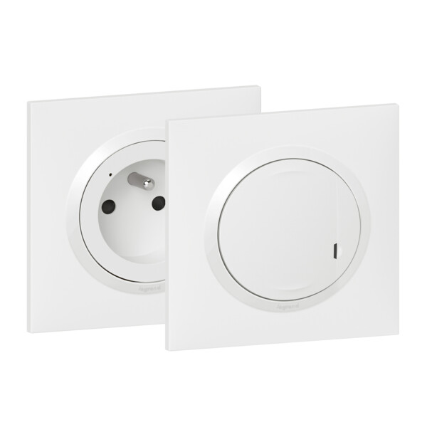 Prêt-à-poser Commandée Dooxie avec Commande Sans Fil et Connectivité Netatmo - Blanc - Legrand - 600694