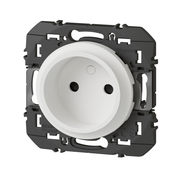 Prise de courant 2P blanc Legrand Dooxie à puits 16A - Legrand - 600334