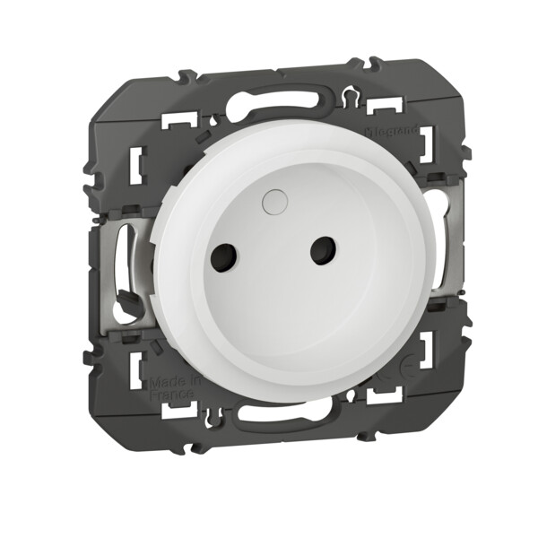 Prise de courant 2P blanc Legrand Dooxie à puits 16A - Legrand - 600334
