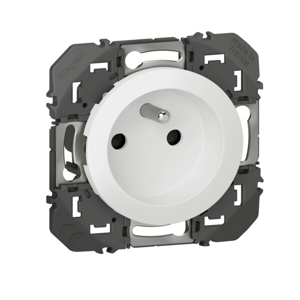 Prise de courant 2P+T blanc Legrand Dooxie à puits 16A - Legrand - 600337