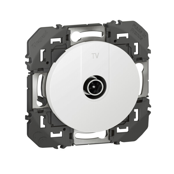 Prise télévision blanc Dooxie Legrand simple étoilé blindée - Legrand - 600351